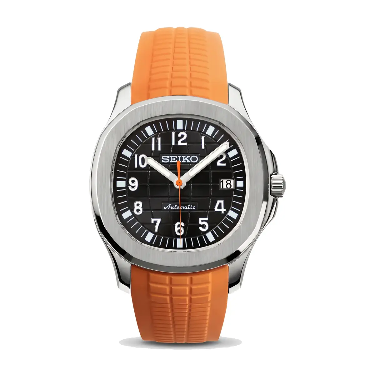Seiko Mod Uhr AQUA MOD - ORANGE & SCHWARZ – MedoMods