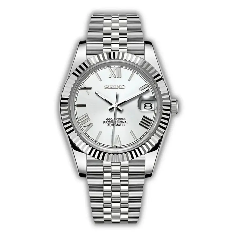 DATE MOD CLASSIC MOD – WEISS, RÖMISCHE ZIFFERN