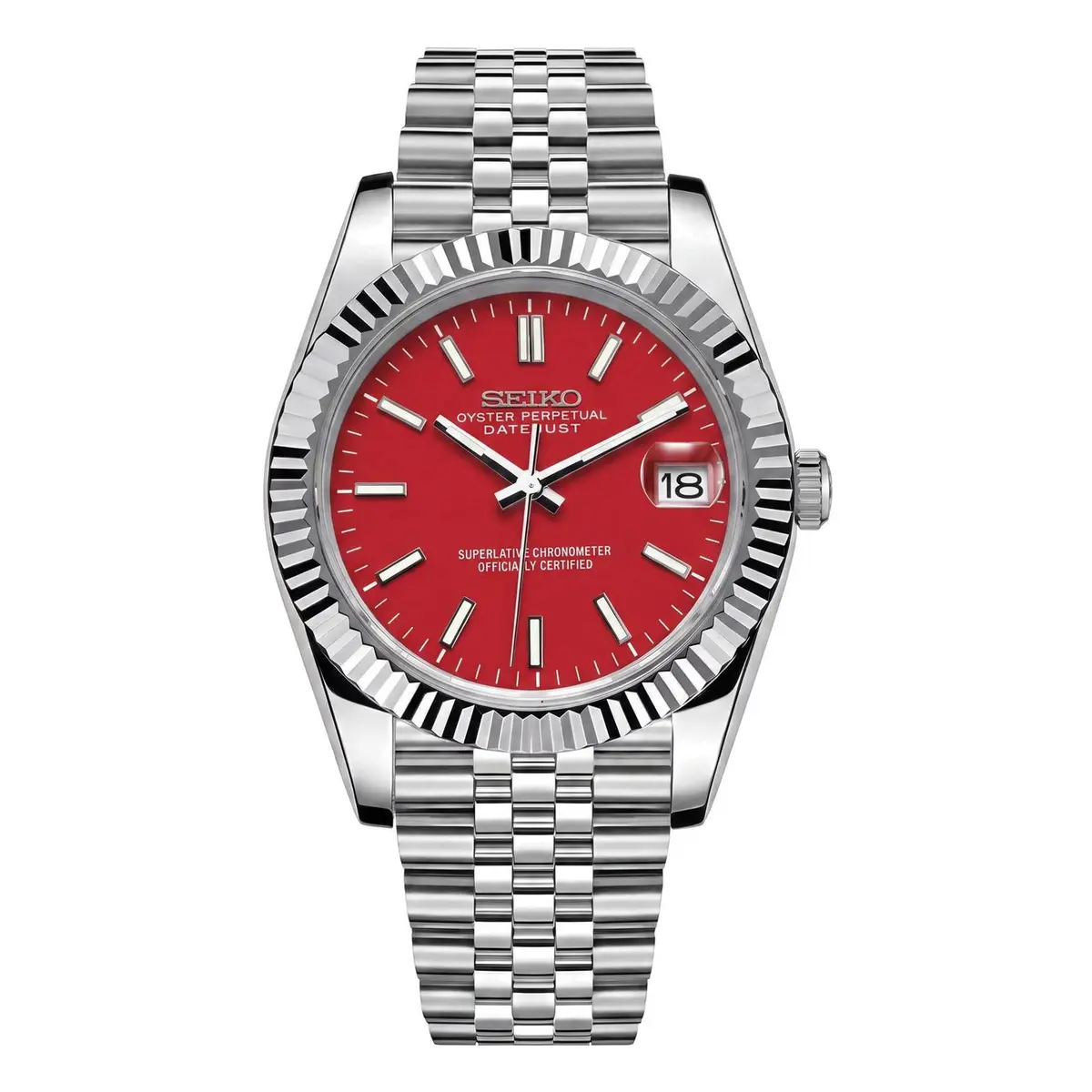 Seiko Mod Uhr DATE MOD CLASSIC SIGNALROT – MedoMods