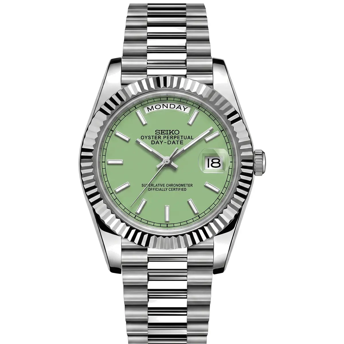 Seiko Mod Uhr DAY MOD – PISTAZIE – MedoMods