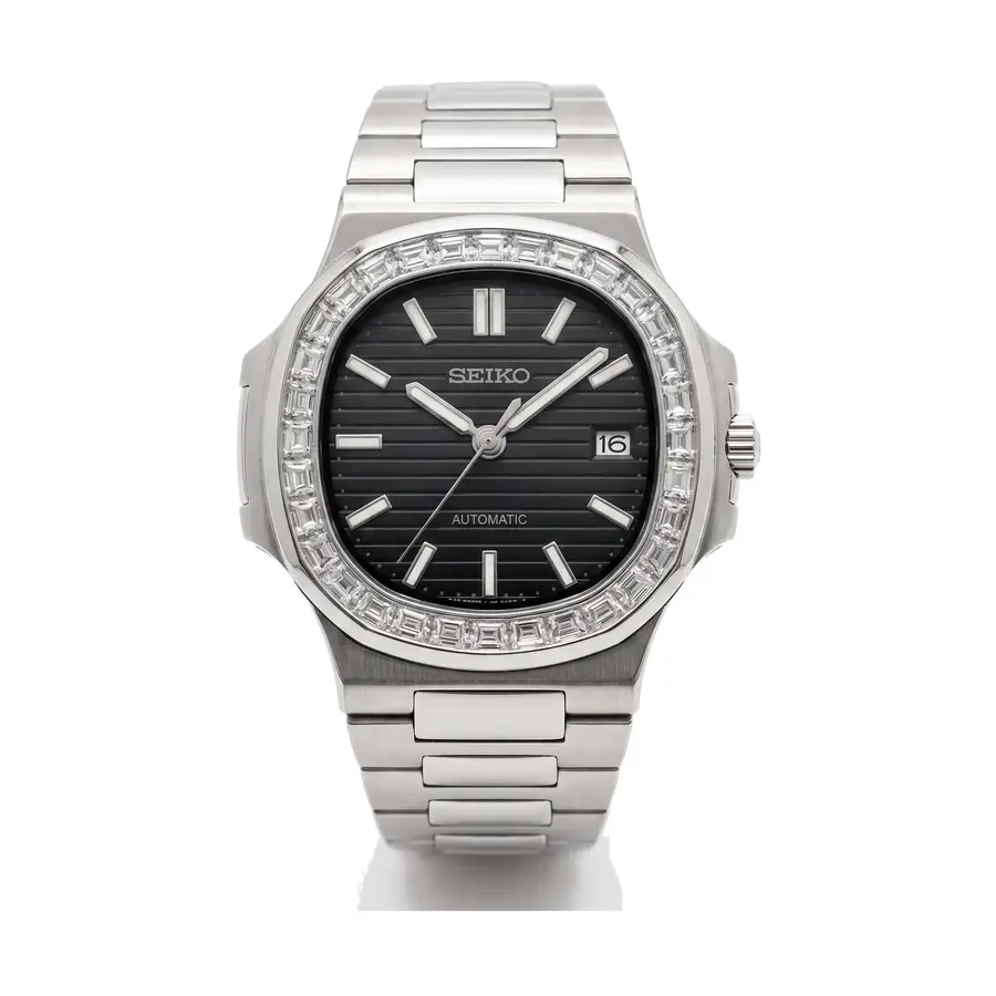 NAUT MOD | Schwarz (Diamantlünette) – Automatik