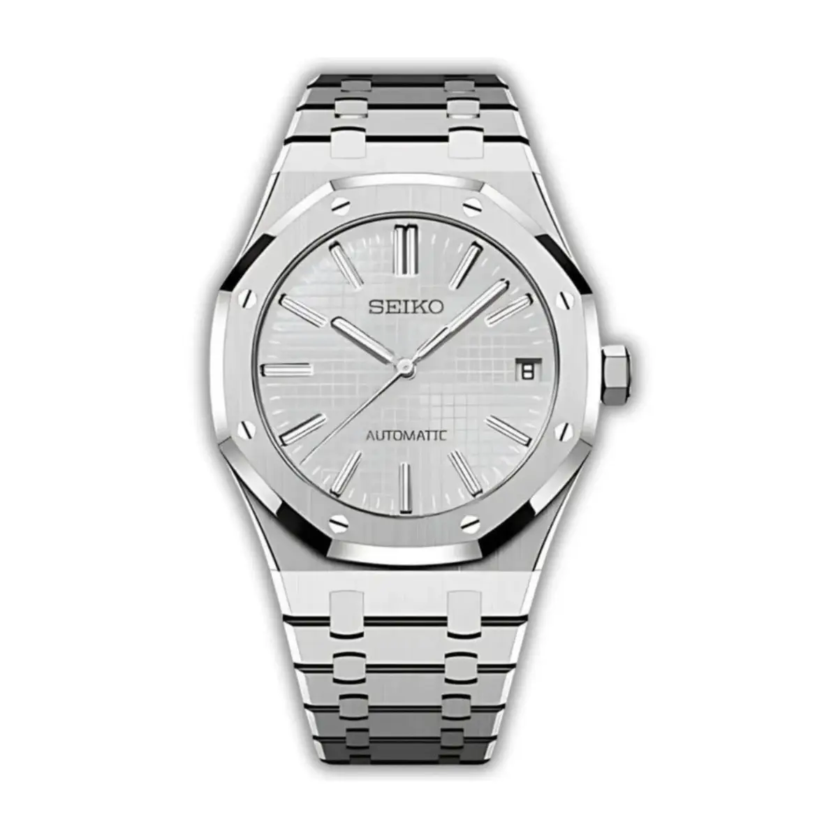 Seiko Mod Uhr EICHENHOLZ – WEISS – MedoMods