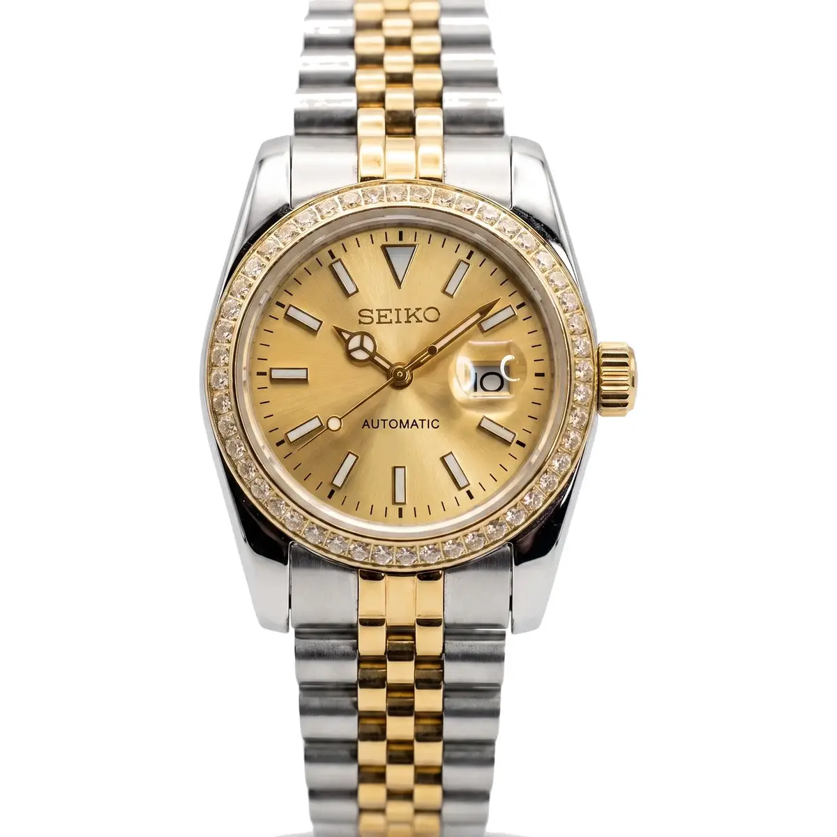 Seiko Mod Uhr SEIKO MOD Damen – Champagner – Automatik – MedoMods – MedoMods