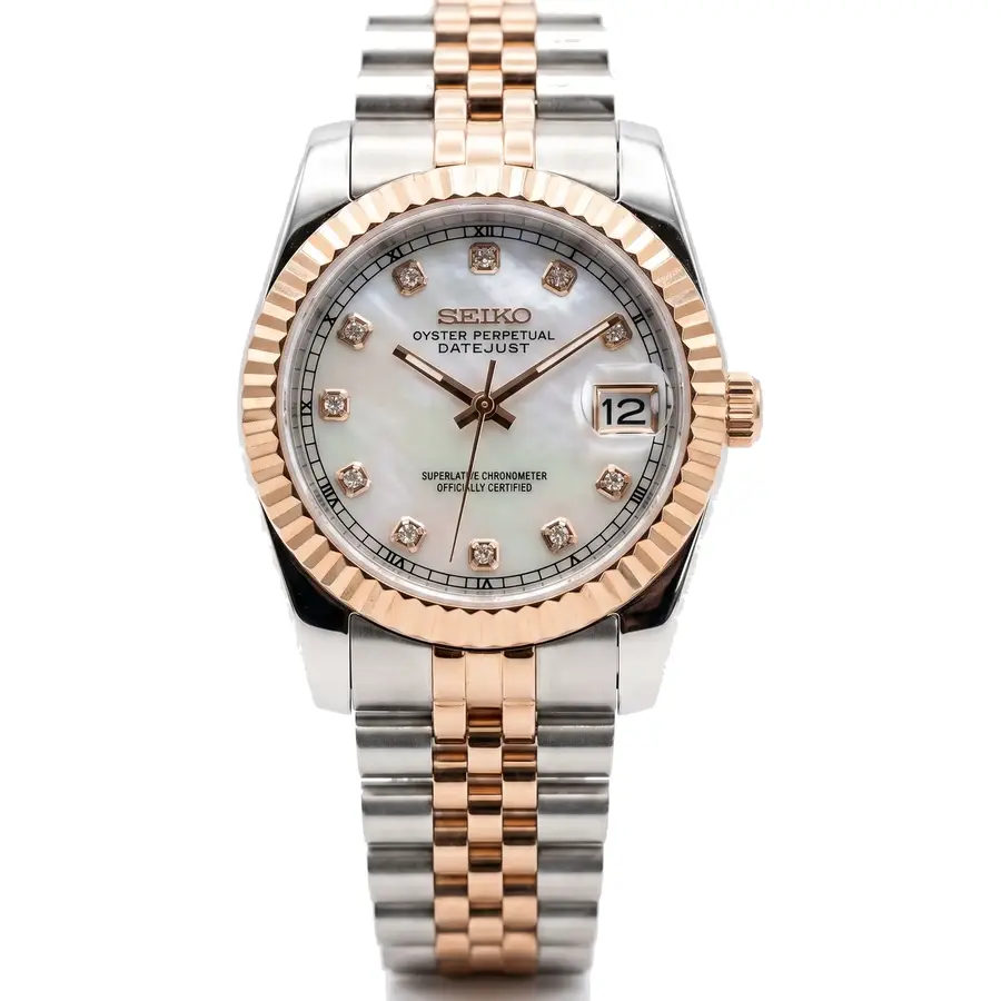 SEIKO MOD Damen – Pearl Baguette – Automatik | MedoMods