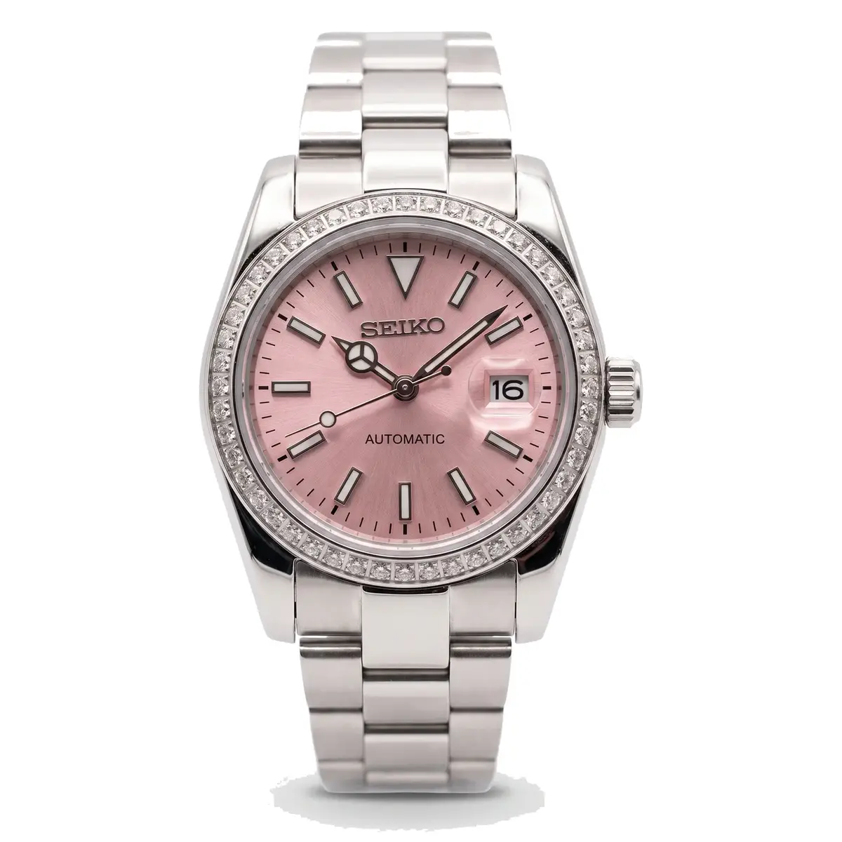 Seiko Mod Uhr SEIKO MOD Damen – Rosa – Automatik – MedoMods – MedoMods