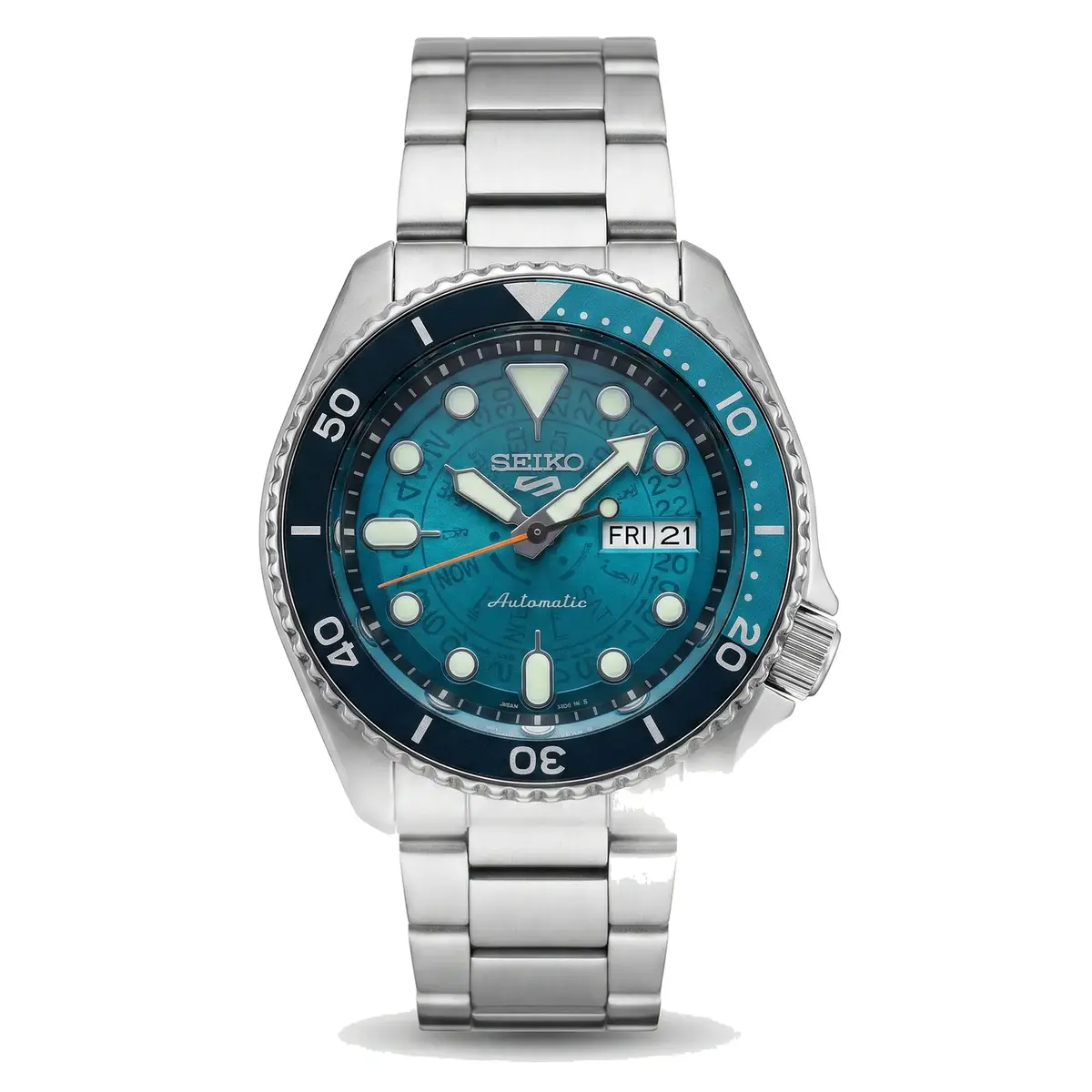 Seiko Mod Uhr Seikomariner – Custom Diver Mod mit blauem „Ocean“-Zifferblatt – MedoMods