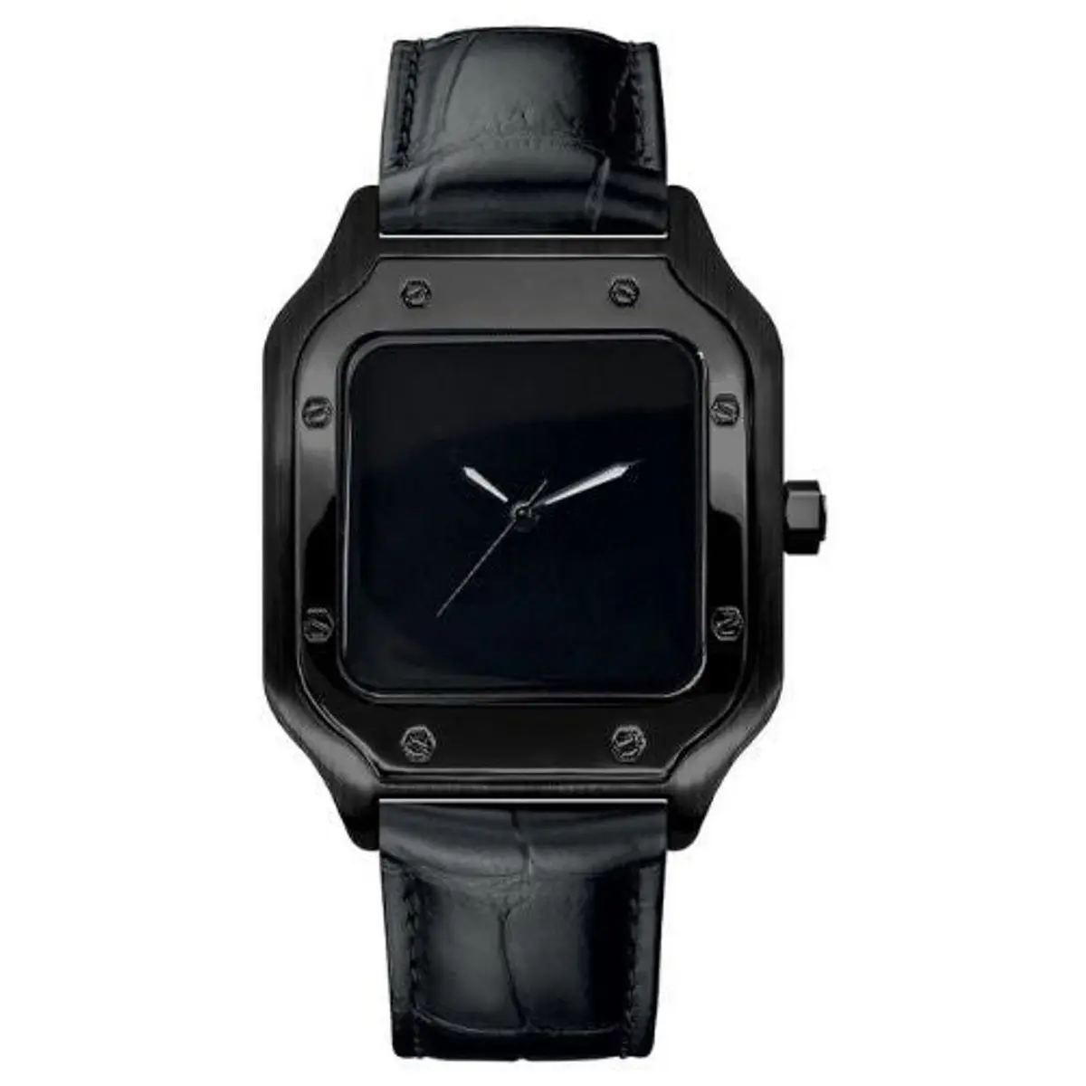 Seiko Mod Uhr SEIKTOS MOD – BLACKED OUT (Lederarmband) – MedoMods