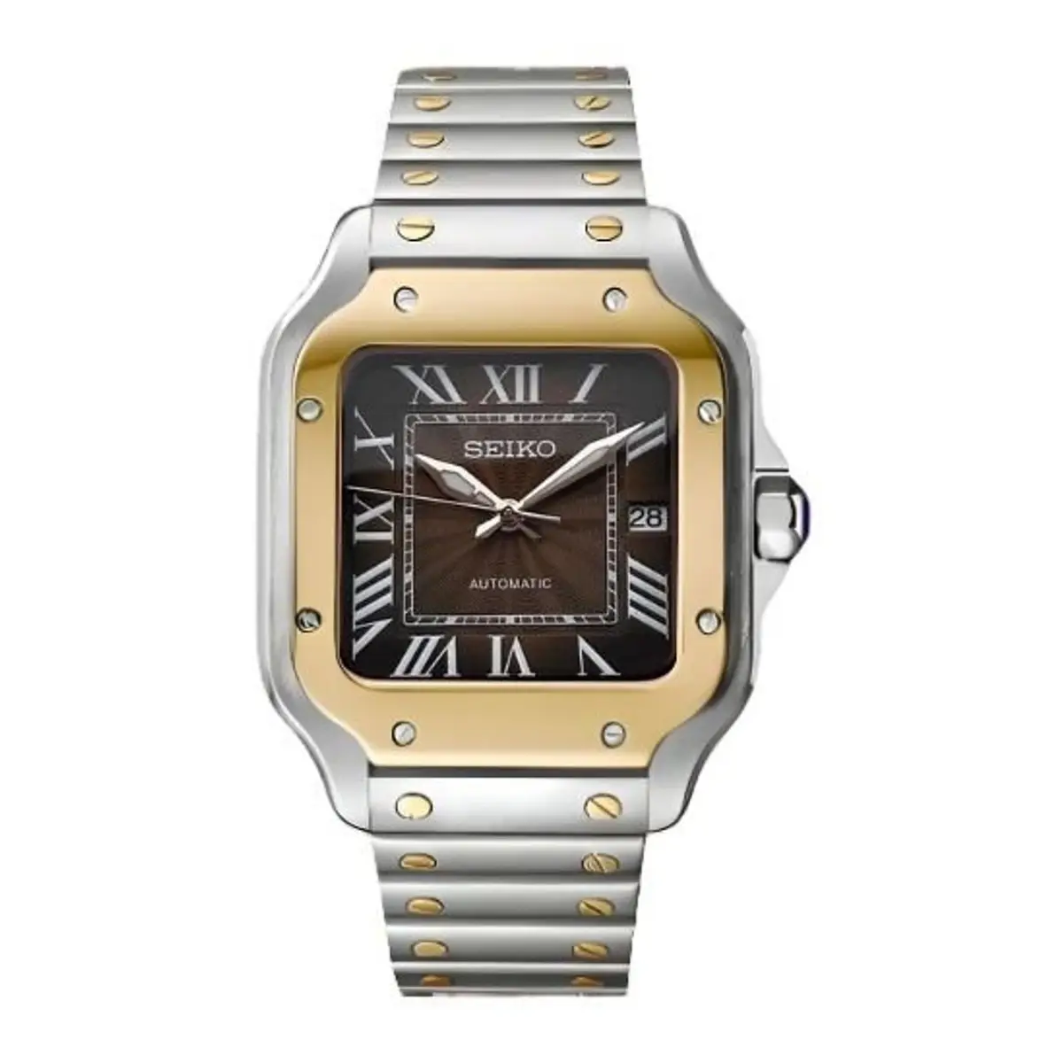 Seiko Mod Uhr SEIKTOS MOD – ZWEIFARBIG – BRAUN – MedoMods
