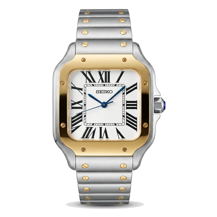 SEIKTOS | Zweifarbig in Stahl und Gold – 38 mm